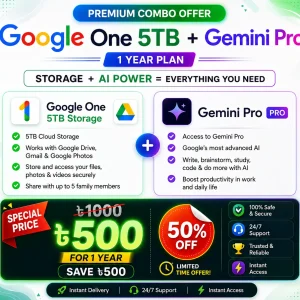 Google One 5 TB + Gemini Pro